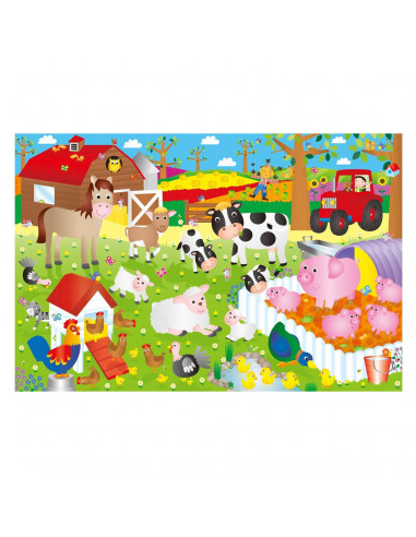 Puzzle Podea: Ferma (30 piese),A0857D