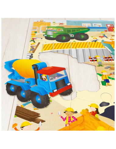 Puzzle Podea: Santierul (30 piese),A1013K