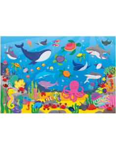 Puzzle Podea: Numaram animalute marine (30 piese),1005371 2