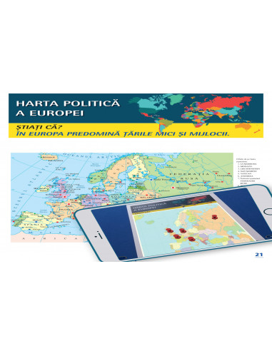 Atlas geografic scolar. Cunoasterea Terrei prin realitatea