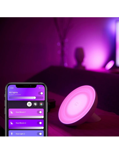 Lampa de masa Philips Hue Bloom, 7.1W, IP20, cu ambianta alba