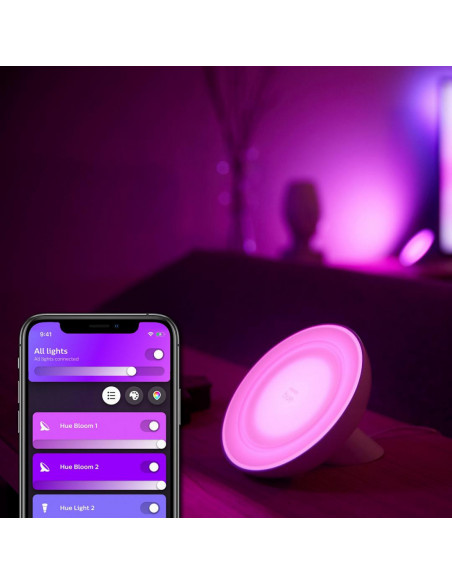 Lampa de masa Philips Hue Bloom, 7.1W, IP20, cu ambianta alba
