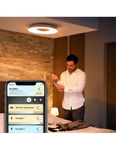 Plafoniera LED integrat Philips Hue Still, 27W (204W), 24V