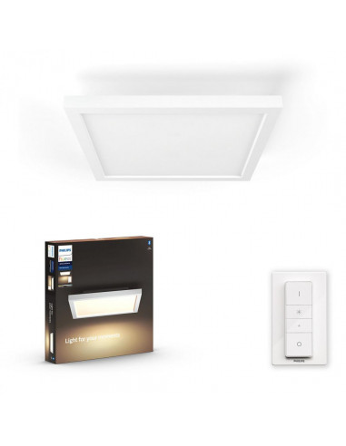 Plafoniera LED integrat Philips HUE ambianta alba Aurelle