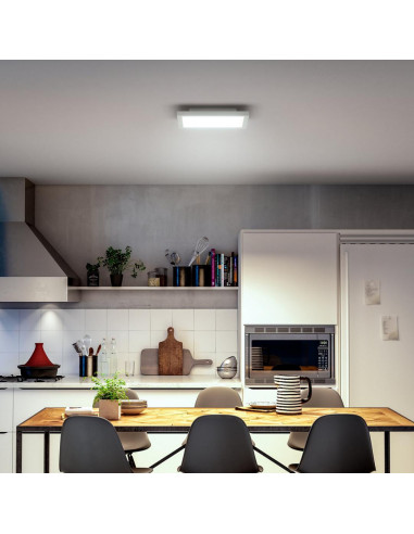 Plafoniera LED integrat Philips HUE ambianta alba Aurelle