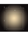 Plafoniera LED integrat Philips HUE ambianta alba Aurelle