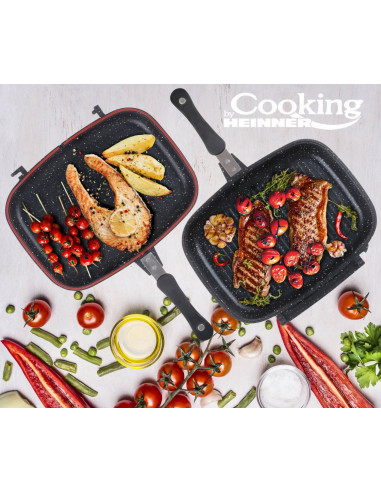 TIGAIE DUBLA DREPTUNGHIULARA TIP GRILL,ALUMINIU,32x24x7.5