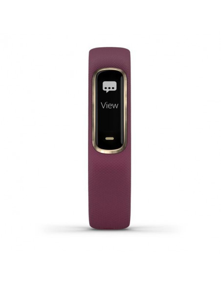 Bratara electronica fitness Garmin Vivosmart 4, Rosu inchis