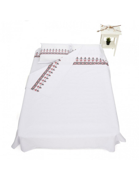 King size bed set - traditional model, 100 cotton 132TC, 2