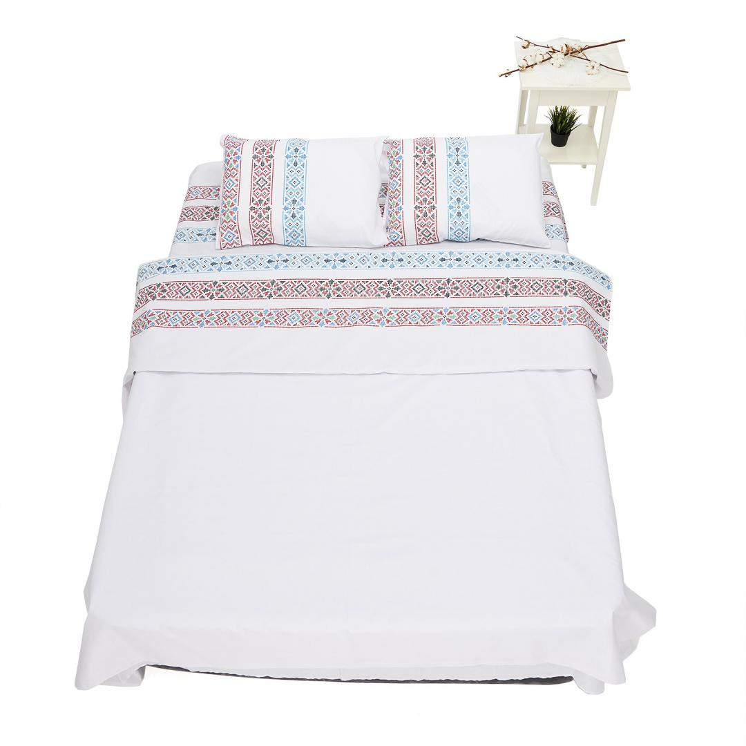 King size bed set traditional model, 100 cotton 132TC, 2 pillow cases