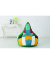 Bean Bag Patch - Green. It is filled with shredded foam.