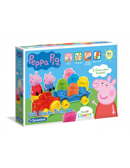 Soft Clemmy - Tren Cu Cuburi Peppa,CL17249