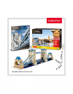PUZZLE 3D+BROSURA-TOWER BRIDGE 120 PIESE,CUDS0978h 2
