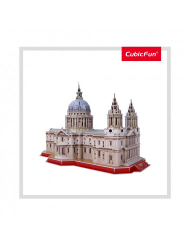 PUZZLE 3D+BROSURA-CATEDRALA ST. PAUL 107 PIESE,CUDS0991h