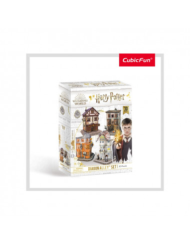 PUZZLE 3D HARRY POTTER 4in1 - ALEEA DIAGON 273 PIESE,CUDS1009h