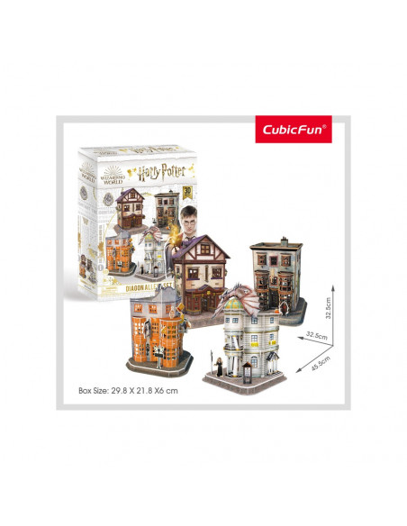PUZZLE 3D HARRY POTTER 4in1 - ALEEA DIAGON 273 PIESE,CUDS1009h