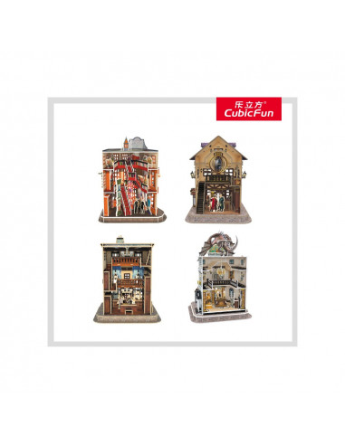 PUZZLE 3D HARRY POTTER 4in1 - ALEEA DIAGON 273 PIESE,CUDS1009h