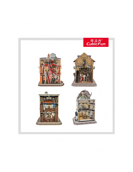 PUZZLE 3D HARRY POTTER 4in1 - ALEEA DIAGON 273 PIESE,CUDS1009h