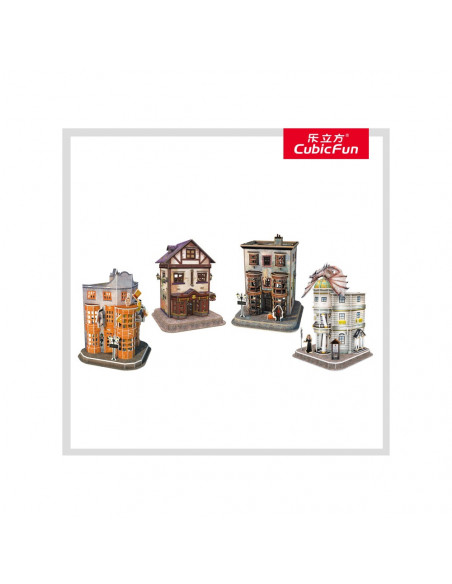 PUZZLE 3D HARRY POTTER 4in1 - ALEEA DIAGON 273 PIESE,CUDS1009h