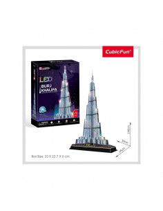 PUZZLE 3D LED BURJ KHALIFA 136 PIESE,CUL133h 2