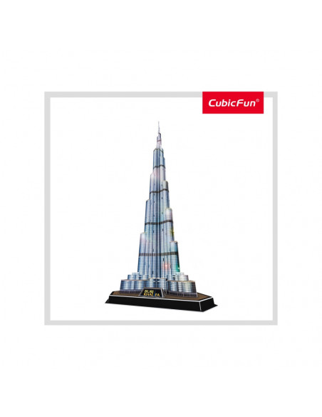 PUZZLE 3D LED BURJ KHALIFA 136 PIESE,CUL133h