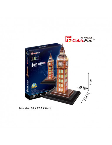 PUZZLE 3D LED BIG BEN 28 PIESE,CUL501h