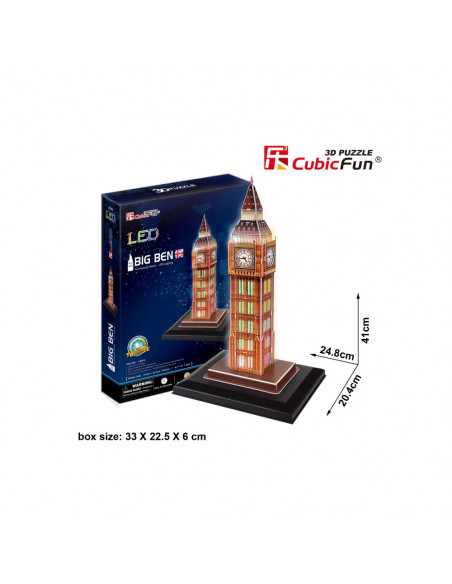 PUZZLE 3D LED BIG BEN 28 PIESE,CUL501h