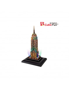 PUZZLE 3D LED EMPIRE STATE BUILDING 38 PIESE,CUL503h 2