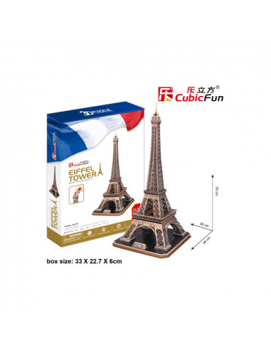 PUZZLE 3D TURNUL EIFFEL (NIVEL COMPLEX 82 PIESE),CUMC091h