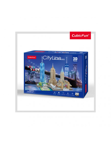 PUZZLE 3D NEW YORK 123 PIESE,CUMC255h
