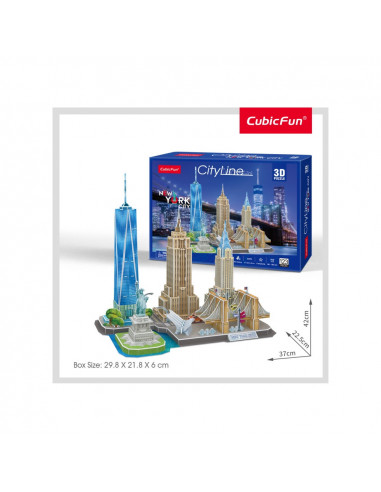 PUZZLE 3D NEW YORK 123 PIESE,CUMC255h