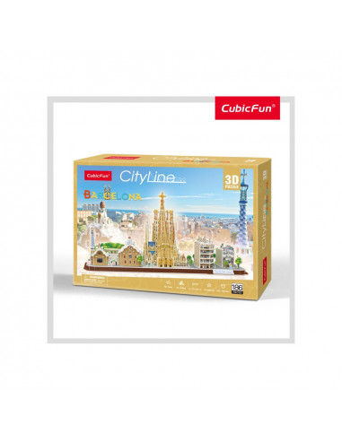 PUZZLE 3D BARCELONA 186 PIESE,CUMC256h