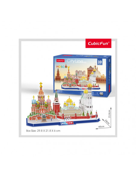 PUZZLE 3D MOSCOVA 204 PIESE,CUMC266h