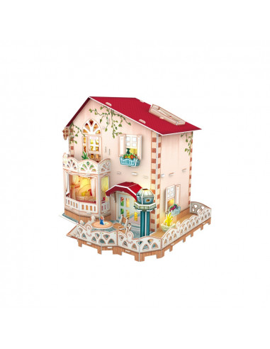 PUZZLE 3D LED CASA DE VACANTA 116 PIESE,CUP634h