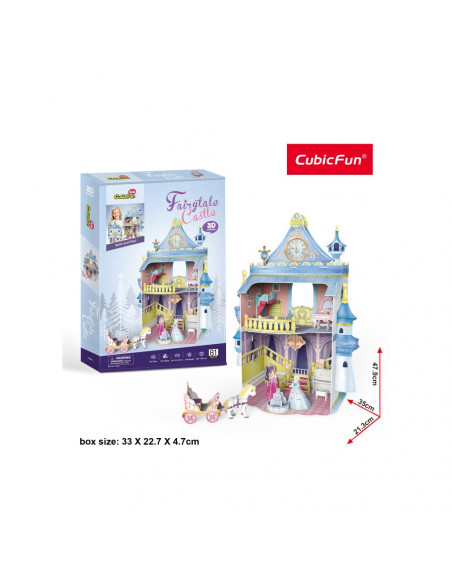 PUZZLE 3D CASTELUL BASMELOR 81 PIESE,CUP809h