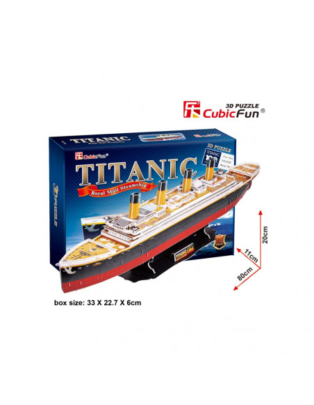 PUZZLE 3D NAVA MARE TITANIC 113 PIESE,CUT4011h