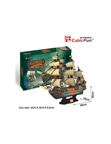 PUZZLE 3D NAVA SAN FELIPE 248 PIESE,CUT4017h