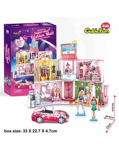 PUZZLE 3D + STICKERE MALL 157 PIESE,CUE1617h