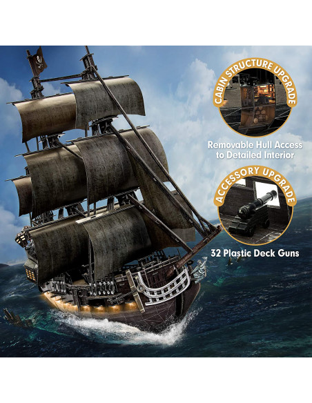 PUZZLE 3D LED NAVA QUEEN ANNE 293 PIESE,CUL522h