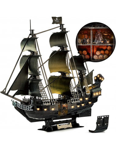 PUZZLE 3D LED NAVA QUEEN ANNE 293 PIESE,CUL522h