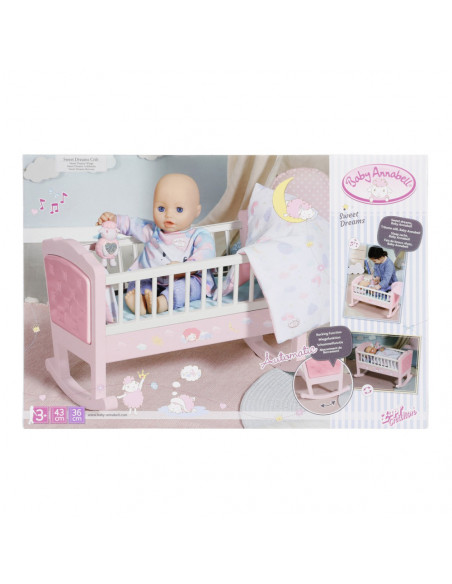 Baby Annabell - Patut cu melodii si sistem de leganare,ZF703236
