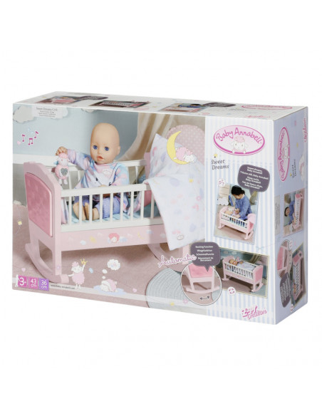 Baby Annabell - Patut cu melodii si sistem de leganare,ZF703236