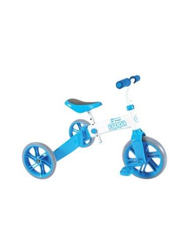 Ybike Yvelo Flippa 2in1 blue - tricicleta si bicicleta fara