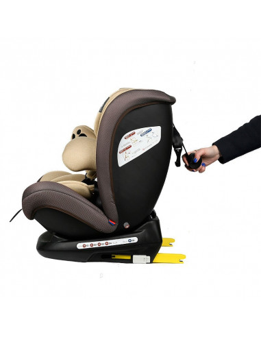 Scaun auto Mos Martin BUF BOOF cu ISOFIX Coffee 137 grade