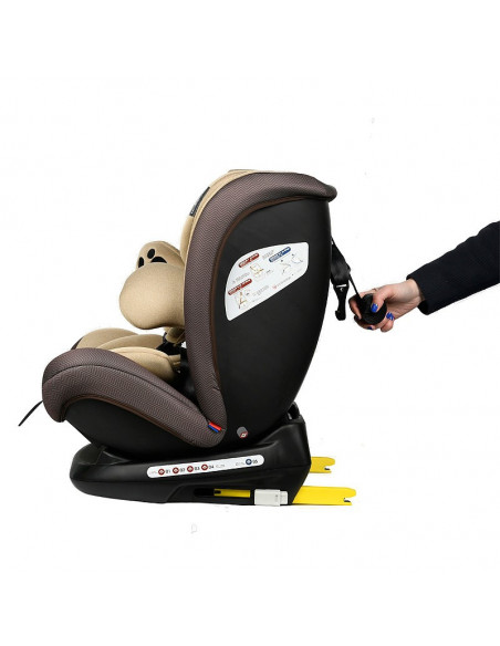 Scaun auto Mos Martin BUF BOOF cu ISOFIX Coffee 137 grade