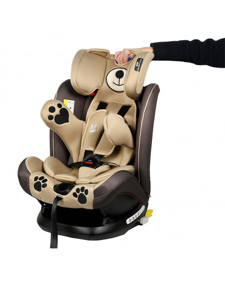 Scaun auto Mos Martin BUF BOOF cu ISOFIX Coffee 137 grade