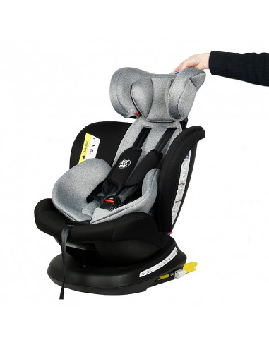 Scaun Auto Tweety Plus DELUXE BUF BOOF Black cu Isofix rotativ
