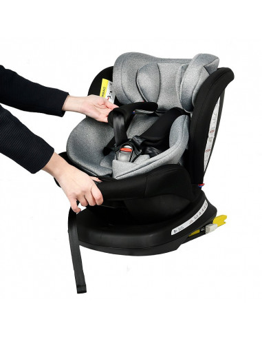 Scaun Auto Tweety Plus DELUXE BUF BOOF Black cu Isofix rotativ