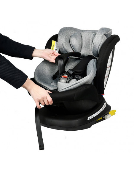 Scaun Auto Tweety Plus DELUXE BUF BOOF Black cu Isofix rotativ