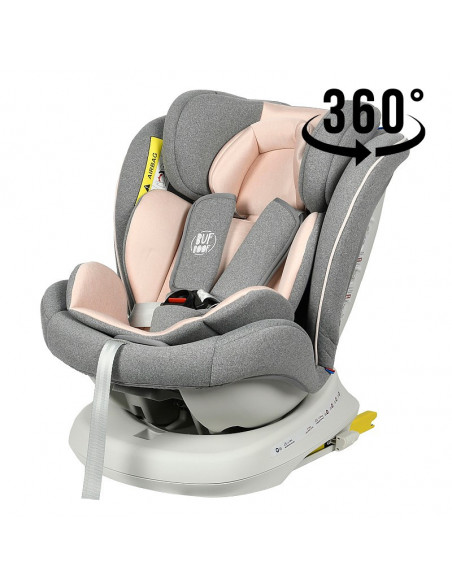 Scaun Auto Tweety Plus DELUXE BUF BOOF Pink cu Isofix rotativ
